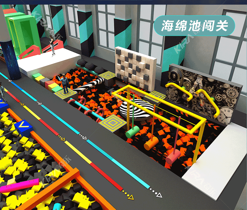 全新親子樂園是比較大型的室內樂園，綜合型室內樂園，